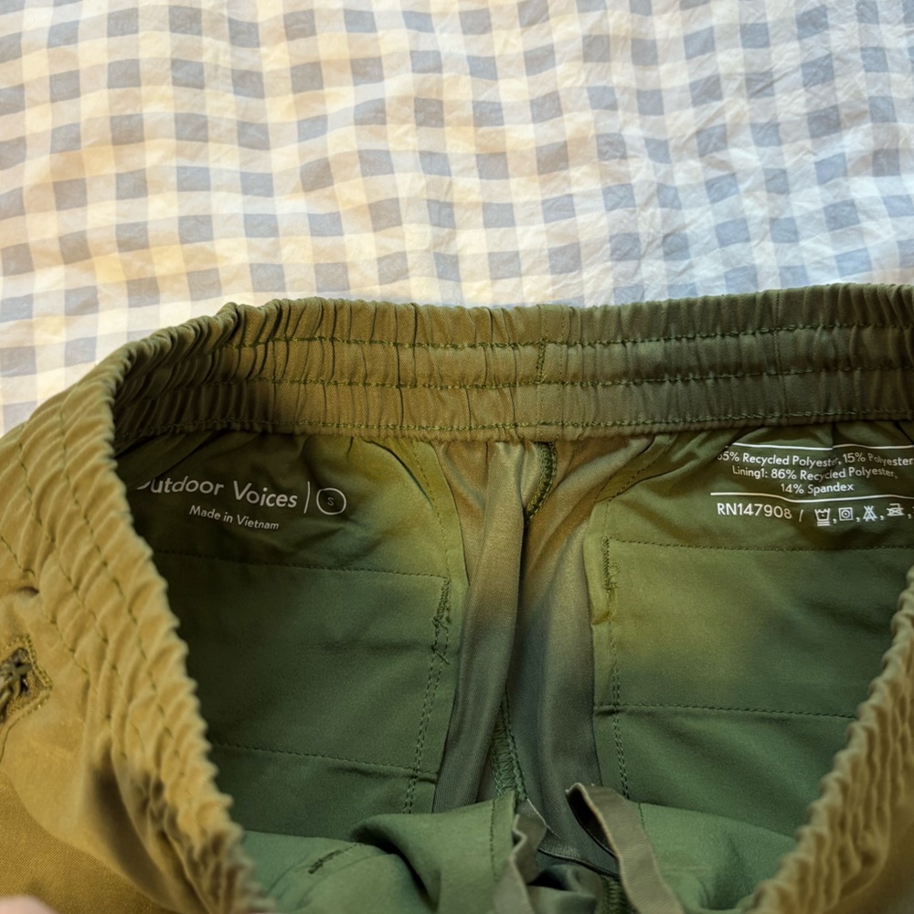 Outdoor Voices Olive Green Track Pants - Picture 7 of 10